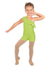 Solid Lycra One Shoulder w Ruffle Biketard