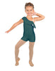 Solid Lycra One Shoulder w Ruffle Biketard