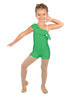 Solid Lycra One Shoulder w Ruffle Biketard