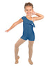 Solid Lycra One Shoulder w Ruffle Biketard