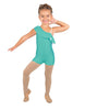 Solid Lycra One Shoulder w Ruffle Biketard