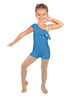 Solid Lycra One Shoulder w Ruffle Biketard