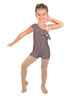 Solid Lycra One Shoulder w Ruffle Biketard