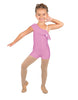 Solid Lycra One Shoulder w Ruffle Biketard