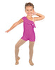 Solid Lycra One Shoulder w Ruffle Biketard