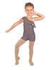 Solid Lycra One Shoulder w Ruffle Biketard