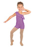Solid Lycra One Shoulder w Ruffle Biketard