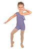 Solid Lycra One Shoulder w Ruffle Biketard