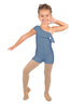Solid Lycra One Shoulder w Ruffle Biketard