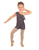 Solid Lycra One Shoulder w Ruffle Biketard