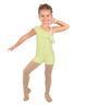 Solid Lycra One Shoulder w Ruffle Biketard