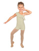 Solid Lycra One Shoulder w Ruffle Biketard