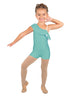 Solid Lycra One Shoulder w Ruffle Biketard