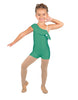 Solid Lycra One Shoulder w Ruffle Biketard