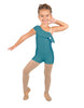 Solid Lycra One Shoulder w Ruffle Biketard