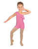 Solid Lycra One Shoulder w Ruffle Biketard