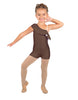 Solid Lycra One Shoulder w Ruffle Biketard