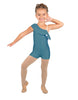 Solid Lycra One Shoulder w Ruffle Biketard