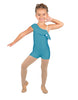 Solid Lycra One Shoulder w Ruffle Biketard