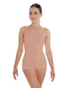 Solid Lycra Halter Covered Back Biketard