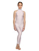 Solid Lycra Halter Low Back Unitard