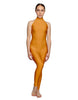 Solid Lycra Halter Low Back Unitard