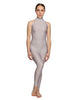 Solid Lycra Halter Low Back Unitard