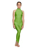 Solid Lycra Halter Low Back Unitard
