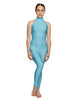 Solid Lycra Halter Low Back Unitard
