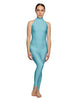 Solid Lycra Halter Low Back Unitard