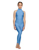 Solid Lycra Halter Low Back Unitard