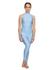 Solid Lycra Halter Low Back Unitard