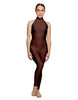 Solid Lycra Halter Low Back Unitard