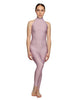 Solid Lycra Halter Low Back Unitard