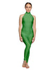 Solid Lycra Halter Low Back Unitard