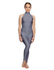 Solid Lycra Halter Low Back Unitard