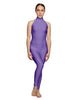 Solid Lycra Halter Low Back Unitard