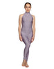 Solid Lycra Halter Low Back Unitard