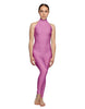 Solid Lycra Halter Low Back Unitard