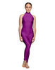 Solid Lycra Halter Low Back Unitard