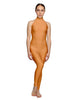 Solid Lycra Halter Low Back Unitard