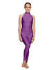 Solid Lycra Halter Low Back Unitard