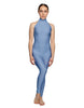 Solid Lycra Halter Low Back Unitard