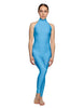 Solid Lycra Halter Low Back Unitard