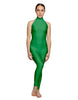 Solid Lycra Halter Low Back Unitard