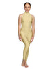 Solid Lycra Halter Low Back Unitard