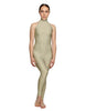 Solid Lycra Halter Low Back Unitard