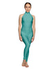 Solid Lycra Halter Low Back Unitard
