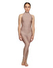 Solid Lycra Halter Low Back Unitard