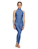 Solid Lycra Halter Low Back Unitard